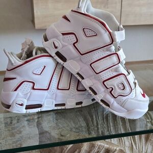 Kids White and Red Sneakers